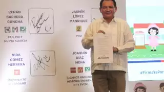 El candidato Joaquín Díaz Mena presentó propuestas a favor de las infancias en Yucatán