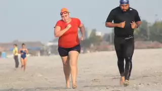 Los atletas exhortaron a la ciudadanía que ya adoptó la nueva normalidad a no dejar de lado los cuidados y medidas dispuestas por las autoridades de salud. Foto: Emmanuel Sansores