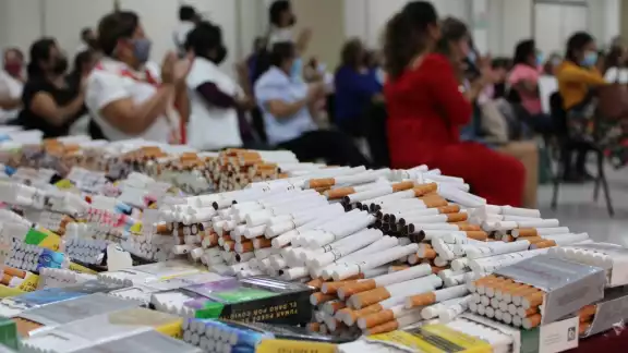 La Copriscam destruyó más de 8 mil cigarros La Copriscam destruyó más de 8 mil cigarros