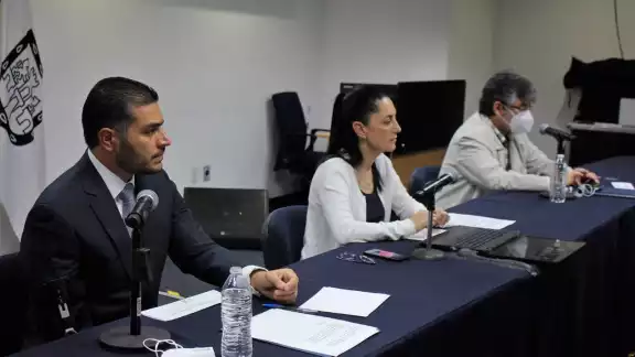 Omar García Harfuch reapareció en compañía de Claudia Sheinbaum (@OHarfuch)