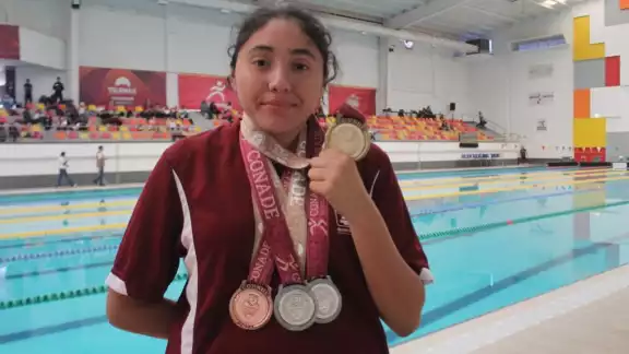 La cancunense Samantha Elizabeth Cabrera Canul se colgó par de medallas en la última jornada de competencias de la paranatación La cancunense Samantha Elizabeth Cabrera Canul se colgó par de medallas en la última jornada de competencias de la paranatación