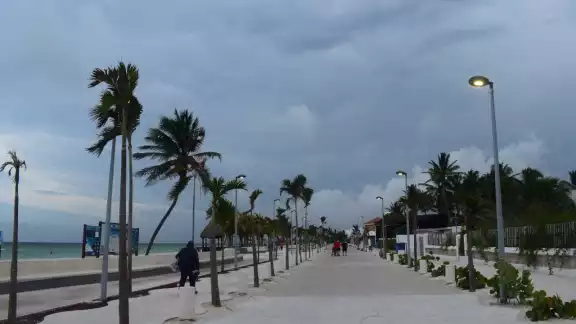 La discusión causó que los turistas se alejaran del malecón de Progreso