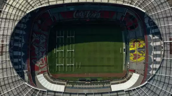 Vista del Estadio Azteca desde el aire