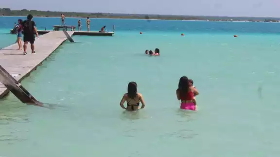 El balneario se encuentra abierto, actualmente, para huéspedes del hotel balneario Foto: Manuel Collí El balneario se encuentra abierto, actualmente, para huéspedes del hotel balneario Foto: Manuel Collí