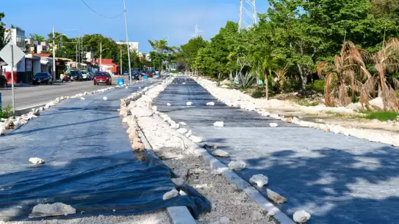 La ciclovía es uno de los puntos que actualmente se encuentra en construcción en Cancún