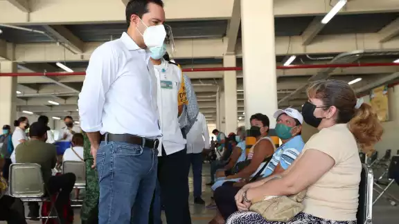 Mauricio Vila informa que , en Yucatán las vacunas avanza a buen ritmo resultado de las constantes Mauricio Vila informa que , en Yucatán las vacunas avanza a buen ritmo resultado de las constantes