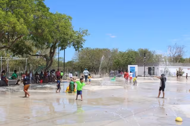 Menores podrán jugar en Splash Pad en Mérida este fin de semana