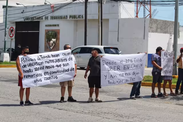 Socios de Uber pidieron a las autoridades de Tránsito en Cancún el poder brindar el servicio de manera libre y sin hostigamientos