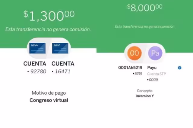 Los conceptos de pago prohibidos en las transferencias de banco