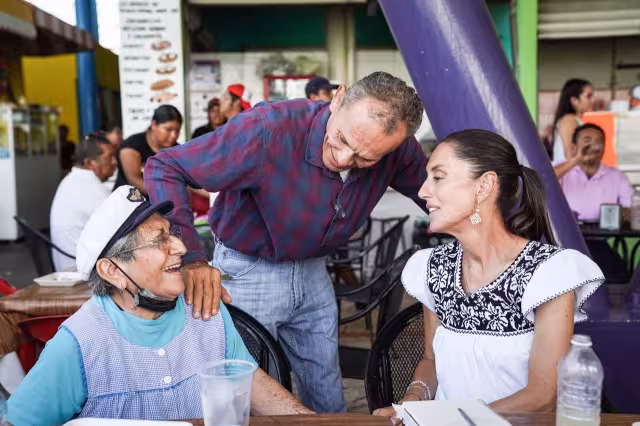 Claudia Sheinbaum visitó el mercado principal de Ciudad del Carmen "Alonso Felipe de Andrade"