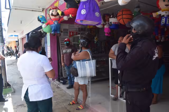 La Policía Municipal de Progreso tuvo que intervenir para que la enfermera del IMSS accediera a pagar