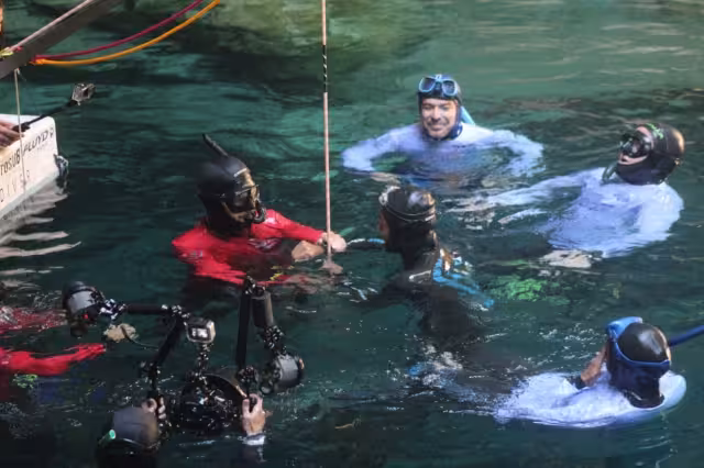 Desde el fin de semana, Lemus Nava ha roto 3 récords mundiales en el cenote Ucil
