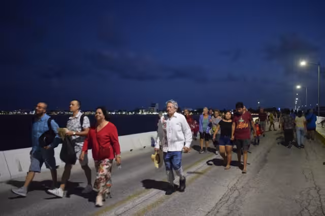 El recorrido de los atardeceres en Progreso es de 5 km por el muelle fiscal