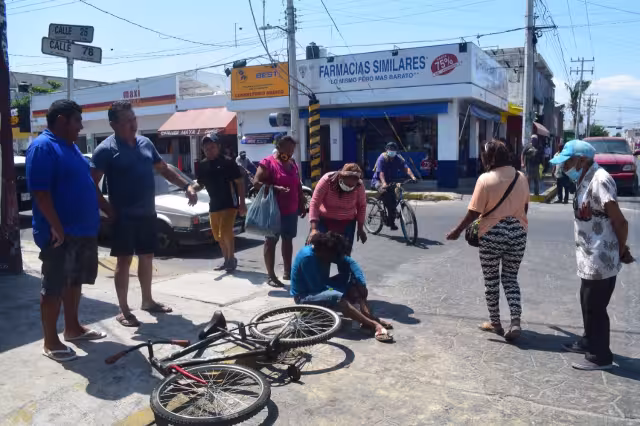 El hombre terminó con varias lesiones ocasionadas por el golpe