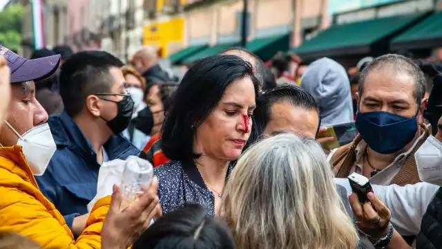 Lía Limón es agredida en Congreso de CDMX por policías