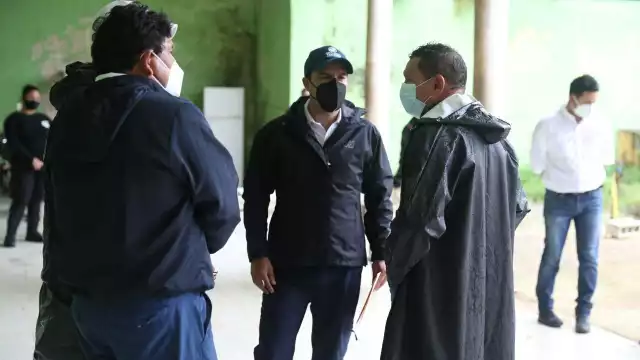 El gobernador revisó los daños de Grace en Muna y otros municipios