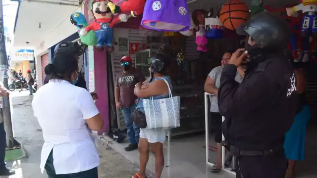 La Policía Municipal de Progreso tuvo que intervenir para que la enfermera del IMSS accediera a pagar