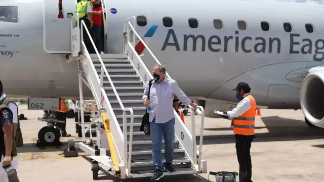 Michelle Fridman da la bienvenida a Yucatán a los primeros visitantes de la nueva ruta Dallas-Mérida