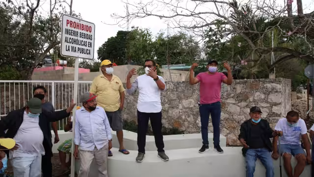 A penas en octubre los ejidatarios se retiraron del lugar bajo la promesa de un pago por sus tierras