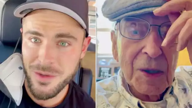 El actor pasó un divertido momento en familia