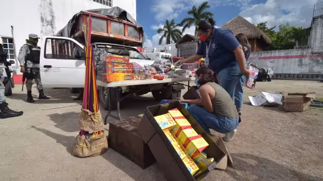 De aprobarse la propuesta, el uso de pirotecnia en parques de Cozumel será controlado por Protección Civil