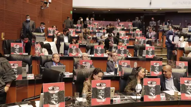 Los senadores aprobaron en lo general las modificaciones a la Ley Minera. Foto: @CitlaHM