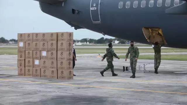 El nuevo lote de vacunas arribó a Yucatán