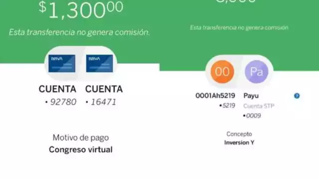 Los conceptos de pago prohibidos en las transferencias de banco
