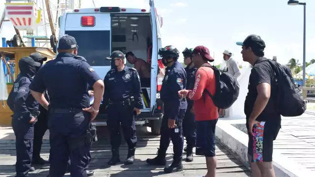 El hombre no sufrió mayores daños