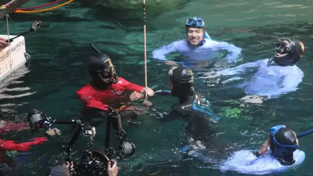 Desde el fin de semana, Lemus Nava ha roto 3 récords mundiales en el cenote Ucil