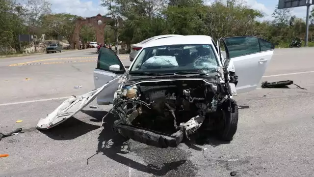 En el vehículo viajaba una familia