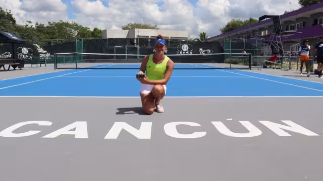 La deportista sudamericana obtuvo la victoria con dos sets pares en Cancún, lo que la catapultó hacia el US Open Junior