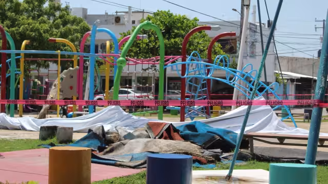 El parque principal de Ciudad del Carmen permanece cerrado