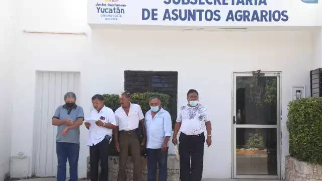 Ejidatarios de Dzemul se reunieron en la Subsecretaría de Asuntos Agrarios del Gobierno del Estado
