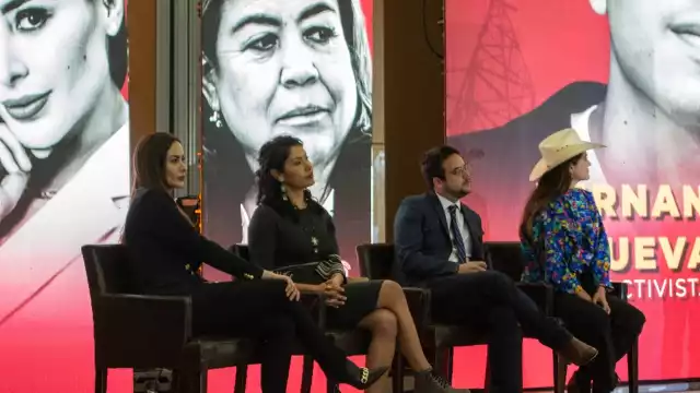 Celeste Sánchez estuvo presente en el foro sobre la reforma eléctrica, realizado en Durango, el fin de semana. Foto: Twitter @CelesteDgo