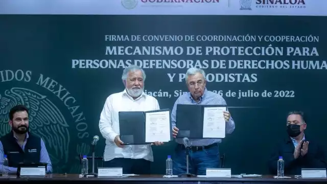 CNDH firma convenio de coordinación y cooperación en protección para personas en Sinaloa