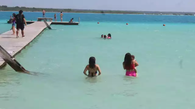El balneario se encuentra abierto, actualmente, para huéspedes del hotel balneario Foto: Manuel Collí