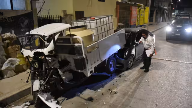 Automovilista provoca accidente vehicular en la Av. Francisco I. Madero de Campeche