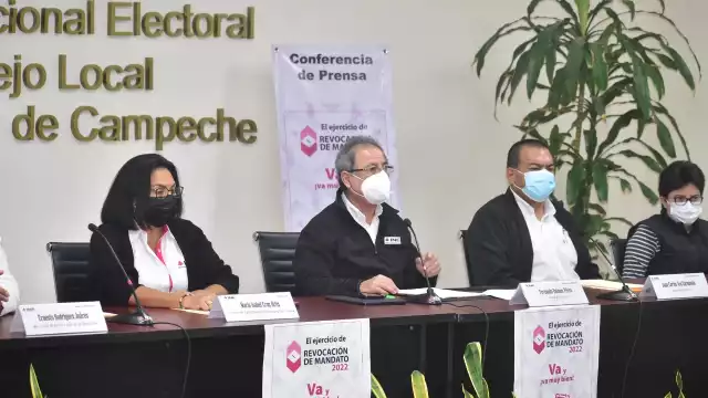 El consejo electoral local dio a conocer la información del Revocación de Mandato en Campeche