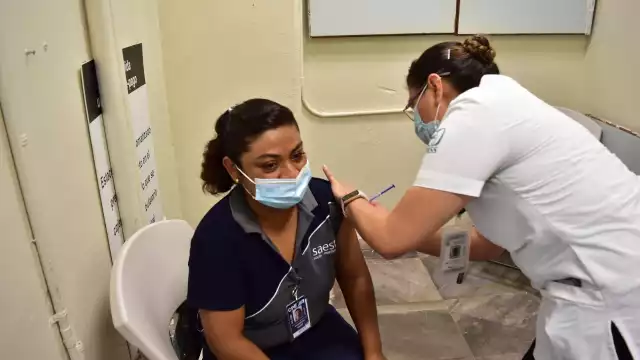 Pasajeros aprovecharon el módulo para completar su esquema de vacunación