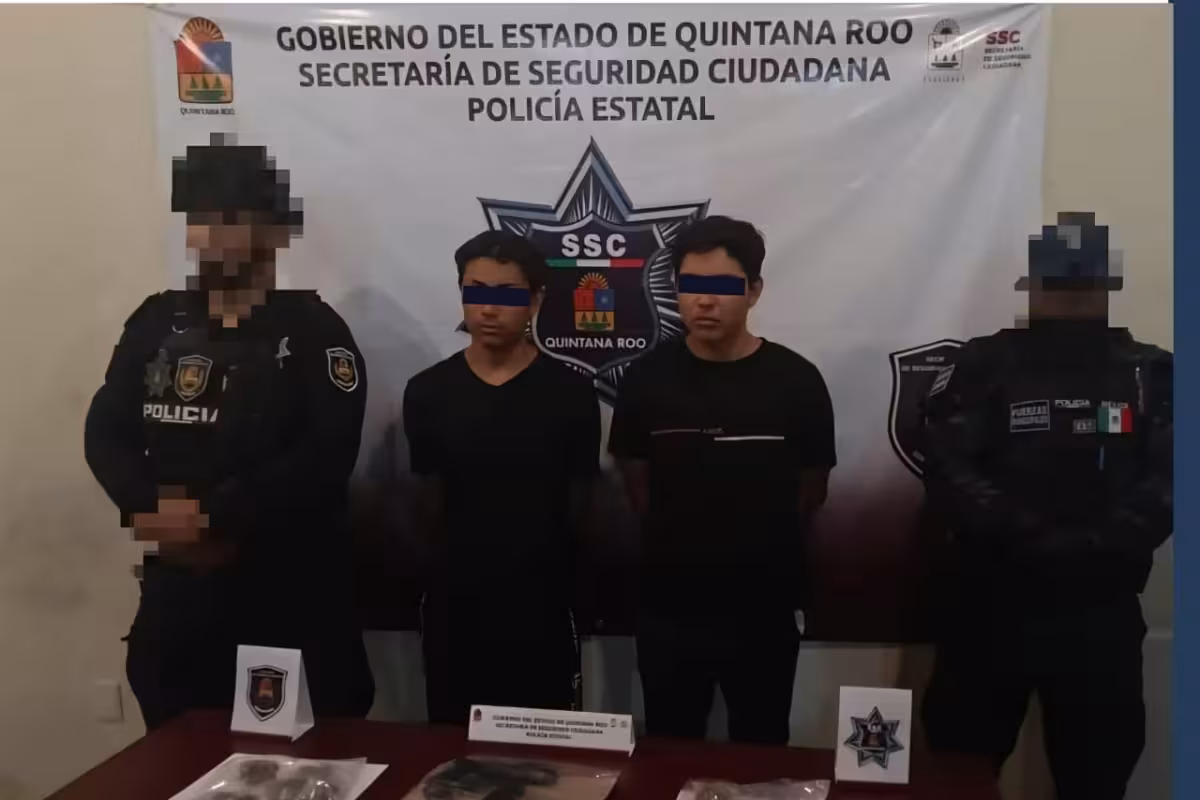 Detienen a dos jóvenes por posesión de un arma de fuego y drogas en ...