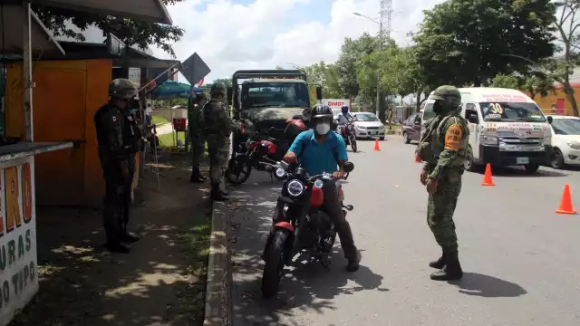 Los retenes provocaron transito lento en la ciudad