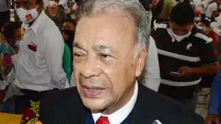 Alberto Anaya Gutiérrez, líder nacional del PT, minimizó el monto que se usará para la consulta. Foto: Alan Blanco