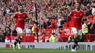 Cristiano Ronaldo se hizo presente con anotación en su primer partido de la segunda etapa con el Manchester United