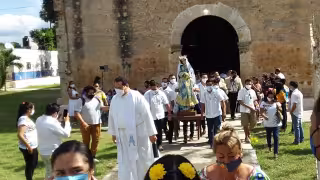 Pese a pandemia, celebraron el Día de la Inmaculada Concepción en Chapab