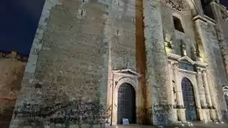 La Catedral de Mérida fue pintada durante el 8M