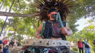 El espectáculo es en la Plaza Grande de Mérida