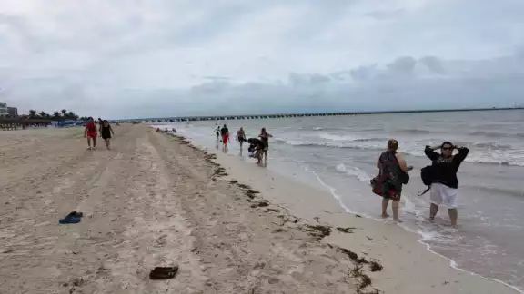 Se registra gran afluencia de personas en el puerto de Progreso Se registra gran afluencia de personas en el puerto de Progreso