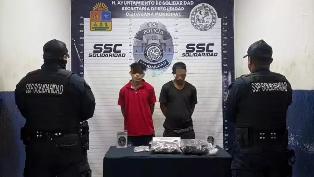 Las sustancias ilícitas fueron aseguradas junto con una mochila por las autoridades