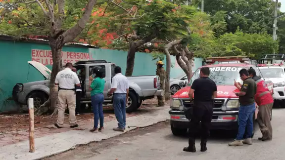 Los hechos se registraron cerca de las 11:45 horas de la mañana Los hechos se registraron cerca de las 11:45 horas de la mañana